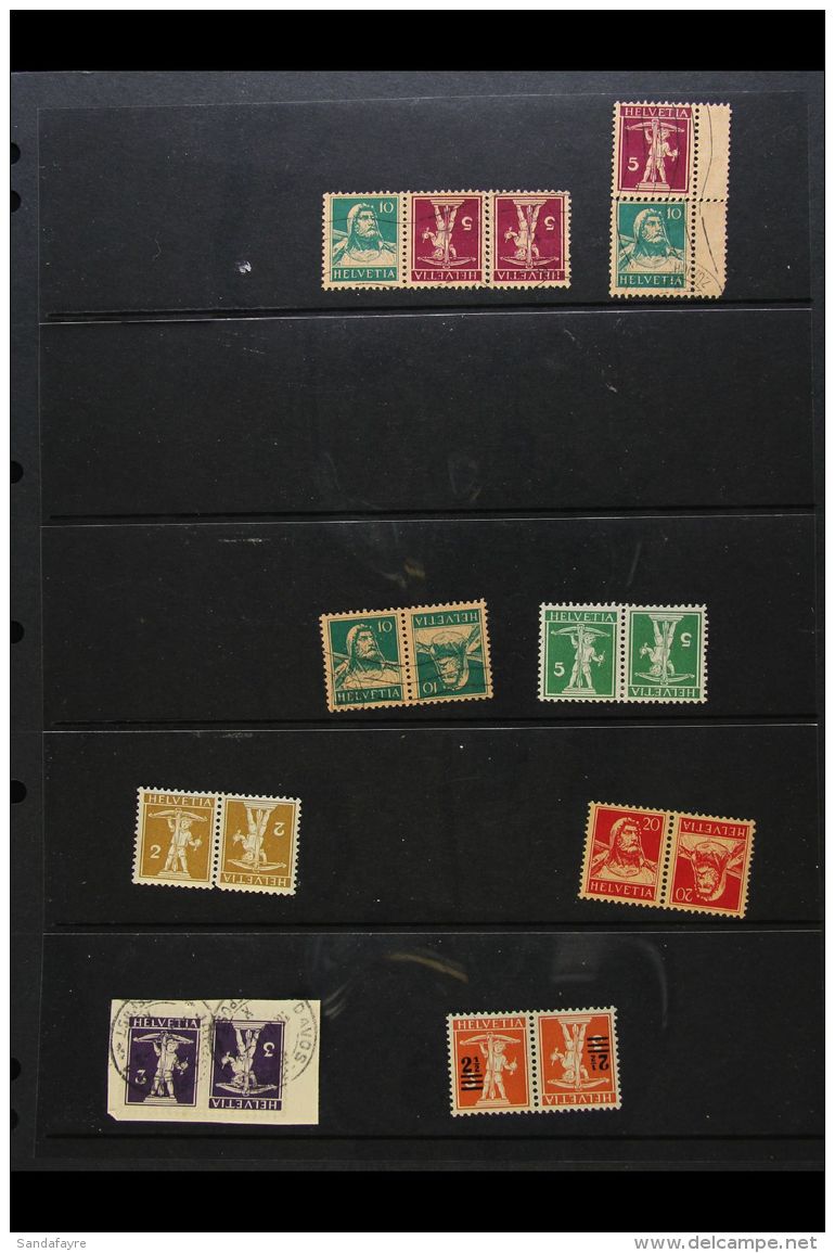 1910's - 1950's SE-TENANT &amp; TETE-BECHE PAIRS/STRIPS. An Attractive Group Of Mint (incl Never Hinged) &amp;... - Autres & Non Classés