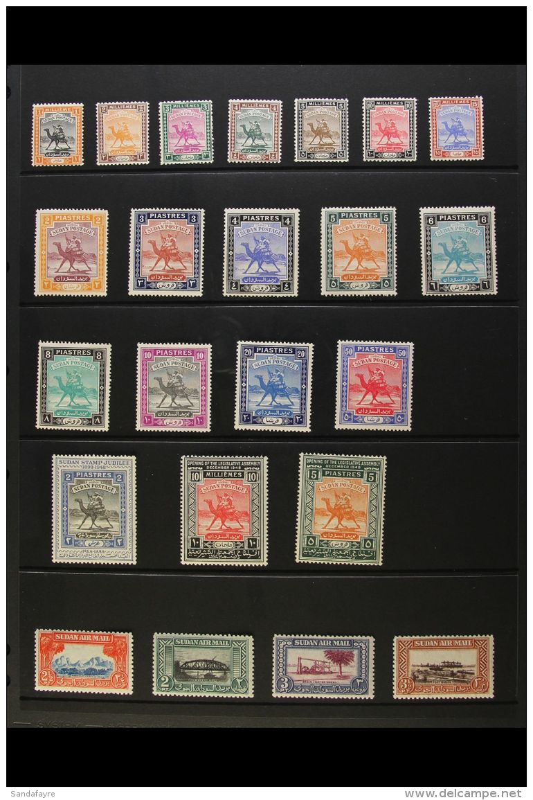 1948-1954 COMPLETE NEVER HINGED MINT A Complete Run Of Postage And Air Issues, SG 96 Through To SG 142, Including... - Soudan (...-1951)