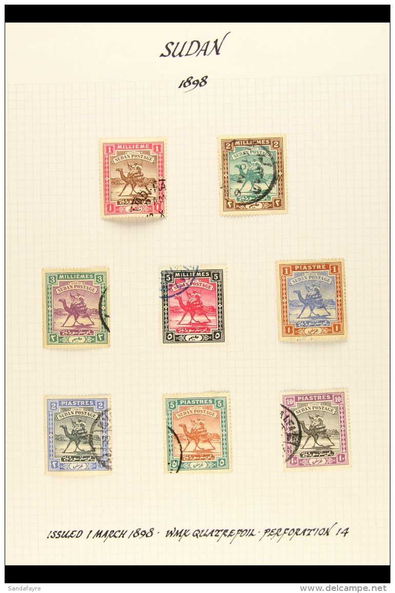 1898-1938 FINE USED COLLECTION On Album Pages, All Different, And Includes 1898 Postman Set, 1908 Set, 1903 5m On... - Soudan (...-1951)