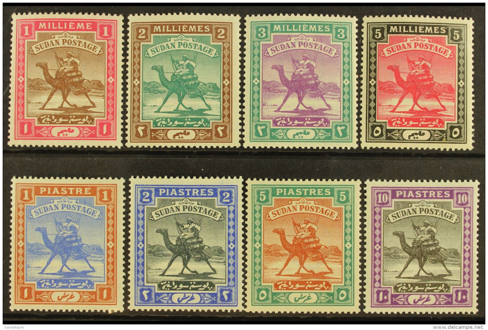 1898 Arab Postman (wmk Rosette) Complete Set, SG 10/17, Very Fine Never Hinged Mint. (8 Stamps) For More Images,... - Soedan (...-1951)