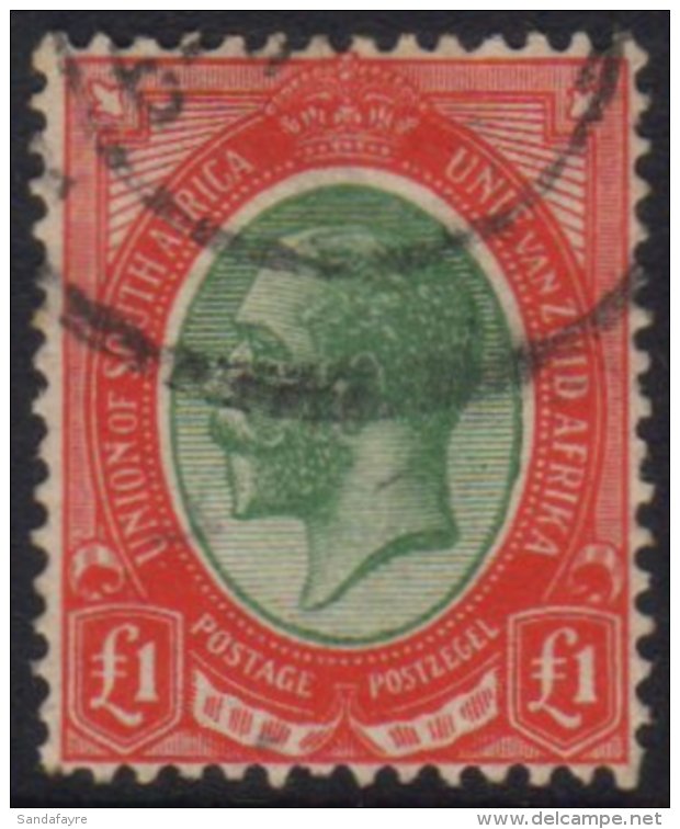 1913-24 &pound;1 Green &amp; Red, SG.17, Very Fine Used. For More Images, Please Visit... - Non Classés