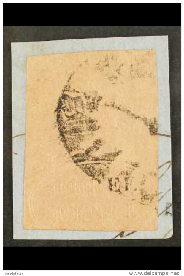 NATAL 1857 3d Rose Embossed SG 4, On A Piece Tied By Oval P.M. Burg Cancel.  For More Images, Please Visit... - Non Classés