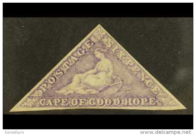 CAPE OF GOOD HOPE 1863-64 6d Bright Mauve, SG 20, Very Fine NEVER HINGED MINT With 3 Margins. For More Images,... - Non Classés