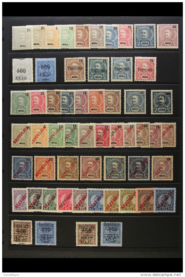 ANGOLA 1898-1925 All Different Fine Mint Collection Which Includes 1898-1901 Carlos Values To 200r, 1902... - Autres & Non Classés