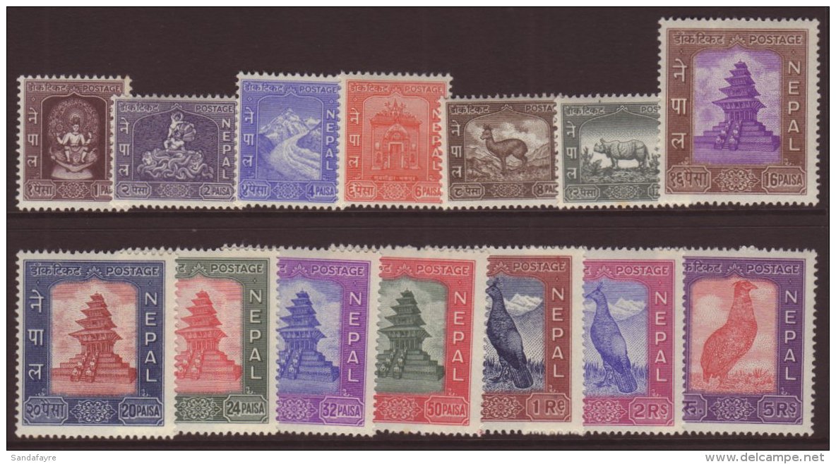 1959-60 Definitive Set, SG 120/33, Never Hinged Mint (14 Stamps) For More Images, Please Visit... - Népal