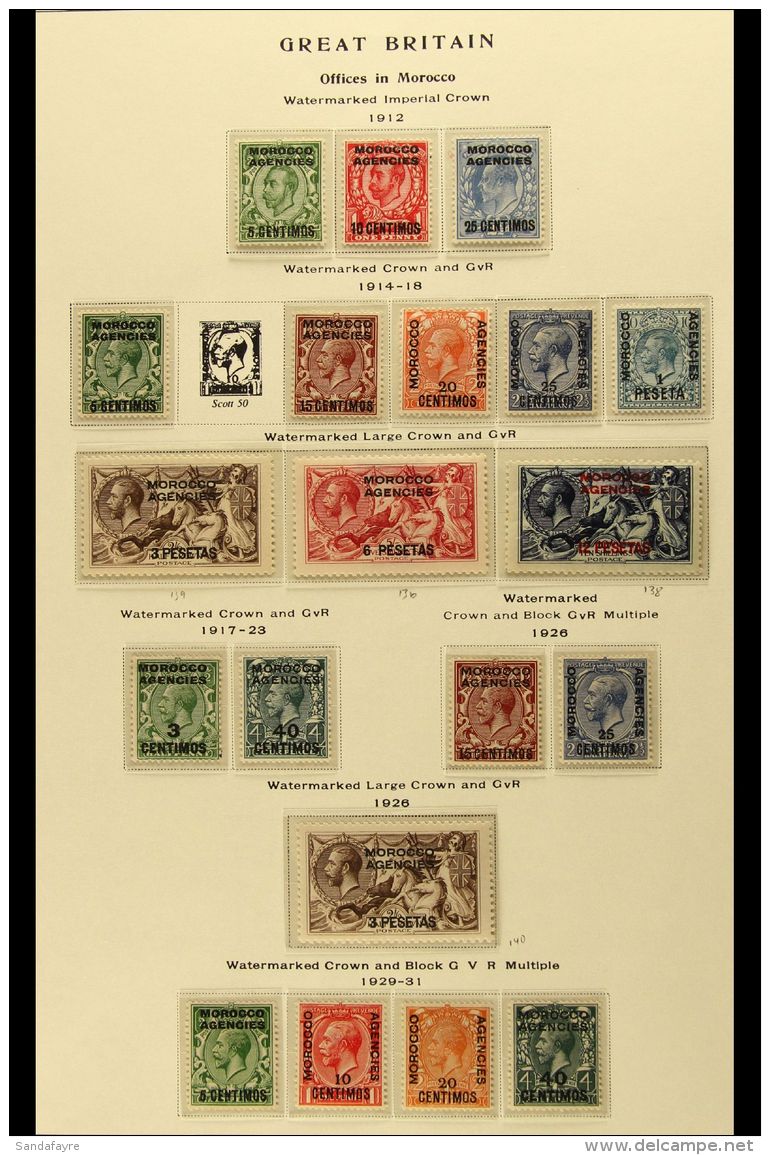 SPANISH 1912-56 All Different Fine Mint Collection On Printed Album Pages, Includes 1912 25c On 2&frac12;d KEVII,... - Sonstige & Ohne Zuordnung