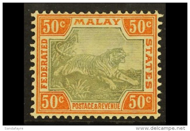 FEDERATED STATES 1900 50c Grey-brown And Orange-brown, SG 22b, Very Fine Mint. For More Images, Please Visit... - Altri & Non Classificati