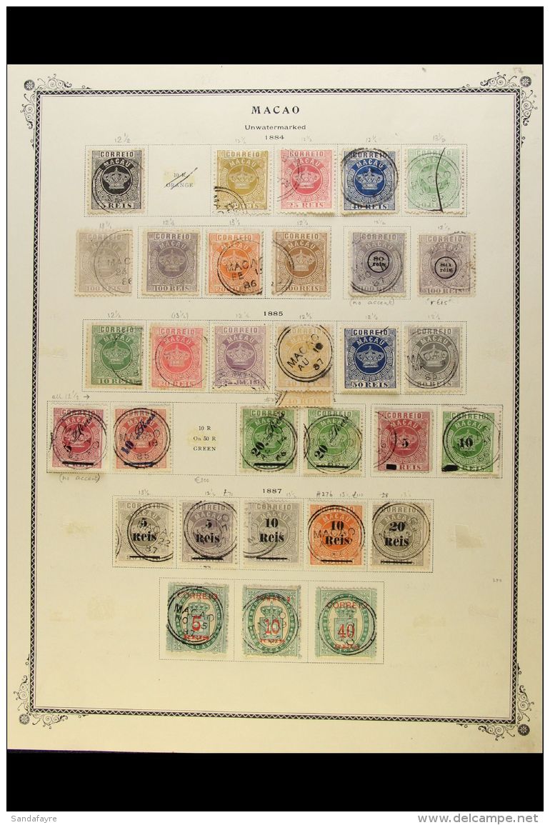 1884-1900 EXTENSIVE OLD TIME COLLECTION CAT &pound;3500+ A Valuable Used 19th Century Collection Presented On A... - Autres & Non Classés