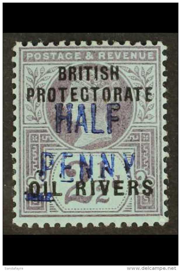 OIL RIVERS 1893 &frac12;d On 2&frac12;d Ovptd Type 4 In Blue, SG 14, Very Fine And Fresh Mint. For More Images,... - Other & Unclassified