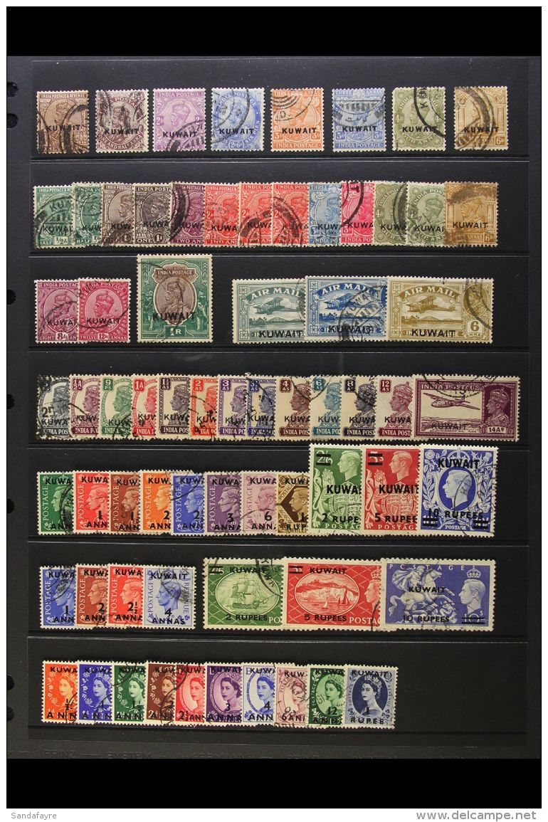1923-55 ALL DIFFERENT USED COLLECTION A Mostly Fine To Very Fine Used Collection Which Includes 1923-24 Range To... - Kuwait
