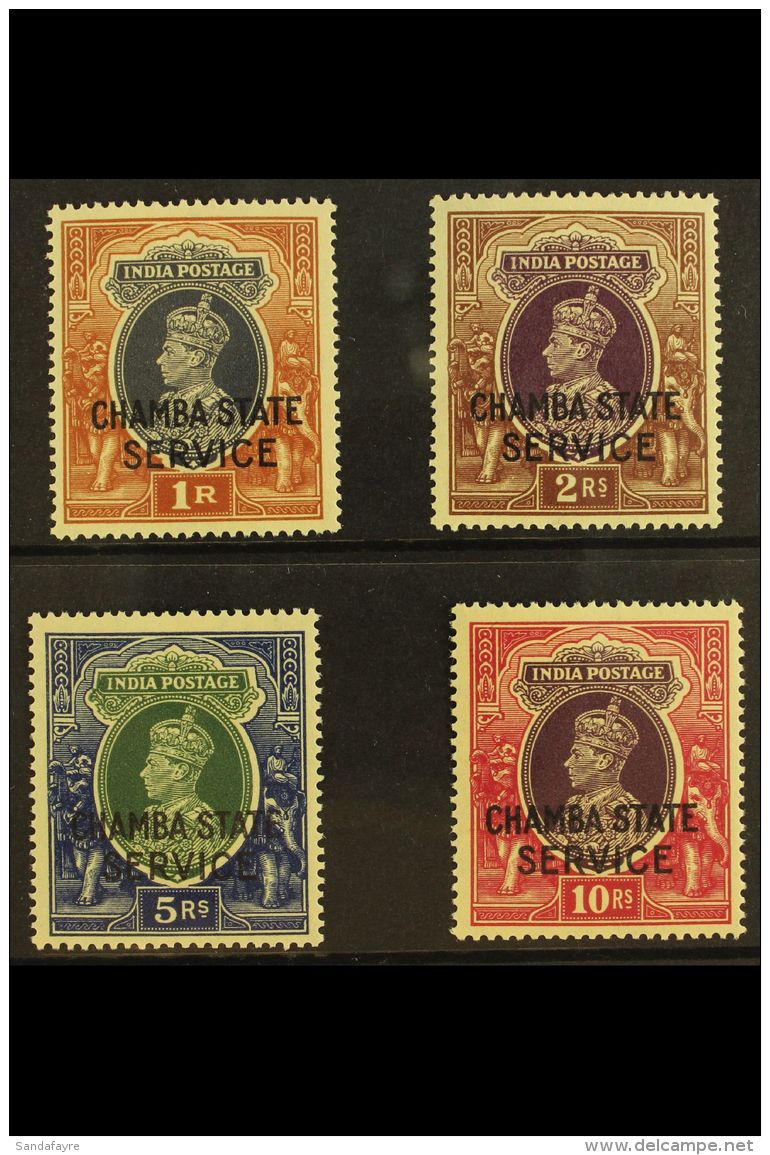 CHAMBA OFFICIALS. 1938-40 KGVI High Values Set, SG O68/71, Never Hinged Mint (4 Stamps) For More Images, Please... - Altri & Non Classificati