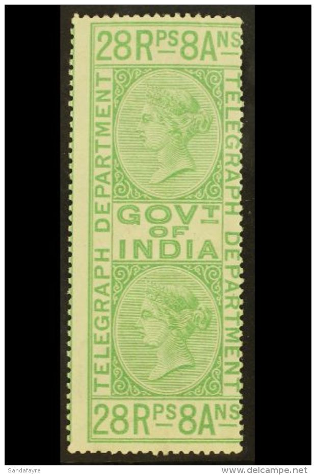 TELEGRAPH STAMPS 1869-78 28r8a Bright Yellow-green, SG T18, Fine Mint. For More Images, Please Visit... - Other & Unclassified