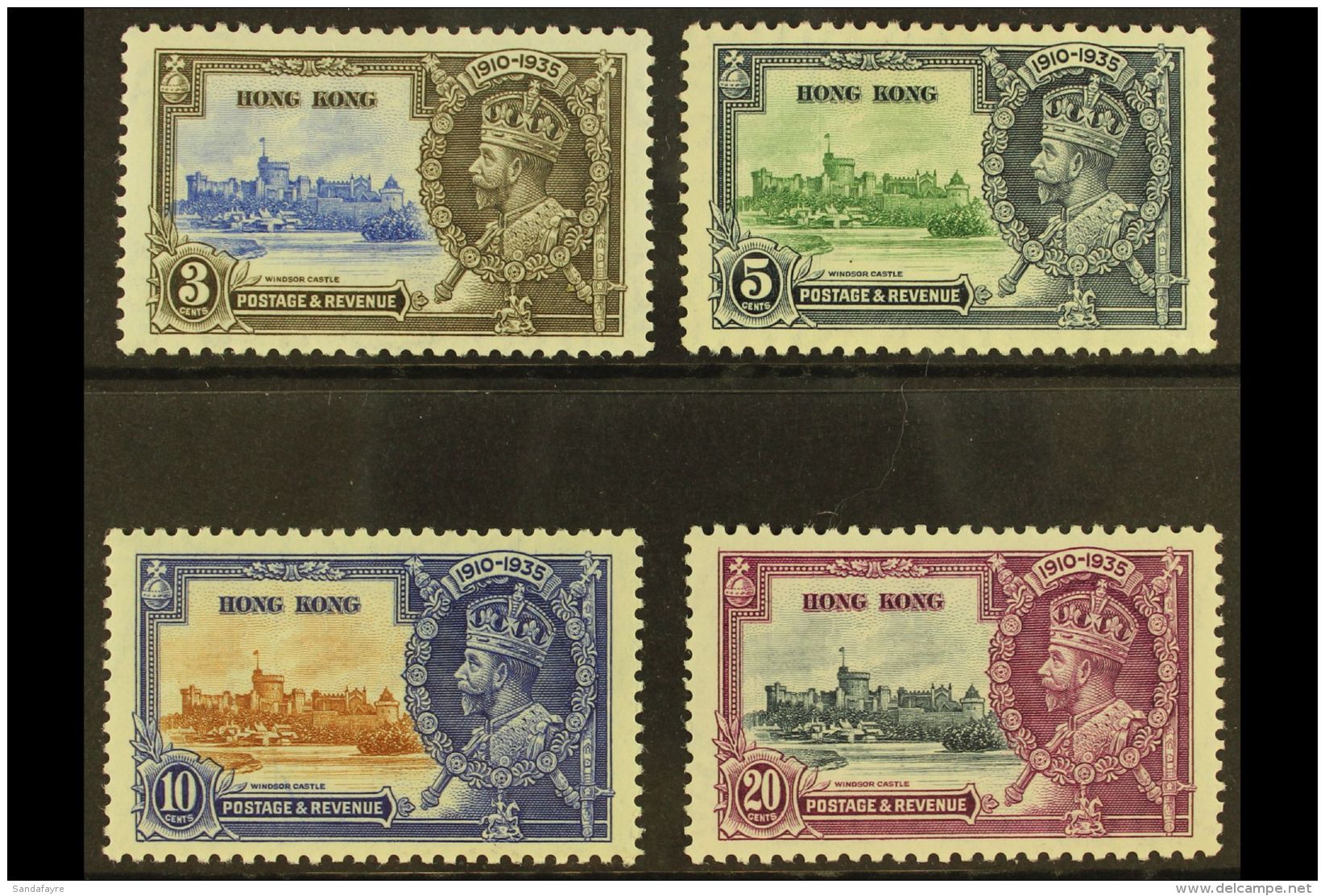 1935 Silver Jubilee Complete Set, SG 133/136, Fine Mint. (4 Stamps)  For More Images, Please Visit... - Sonstige & Ohne Zuordnung