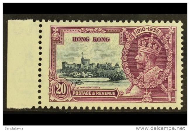 1935 20c Slate And Purple Silver Jubilee, SG 136, Never Hinged Mint. For More Images, Please Visit... - Autres & Non Classés