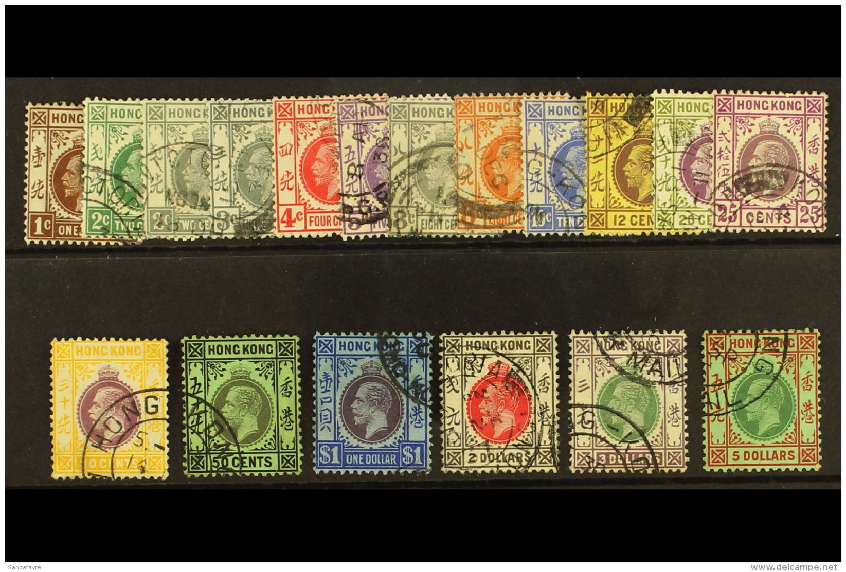 1921-27 Complete Definitive Set, SG 117/132, Fine Used. (18 Stamps) For More Images, Please Visit... - Sonstige & Ohne Zuordnung