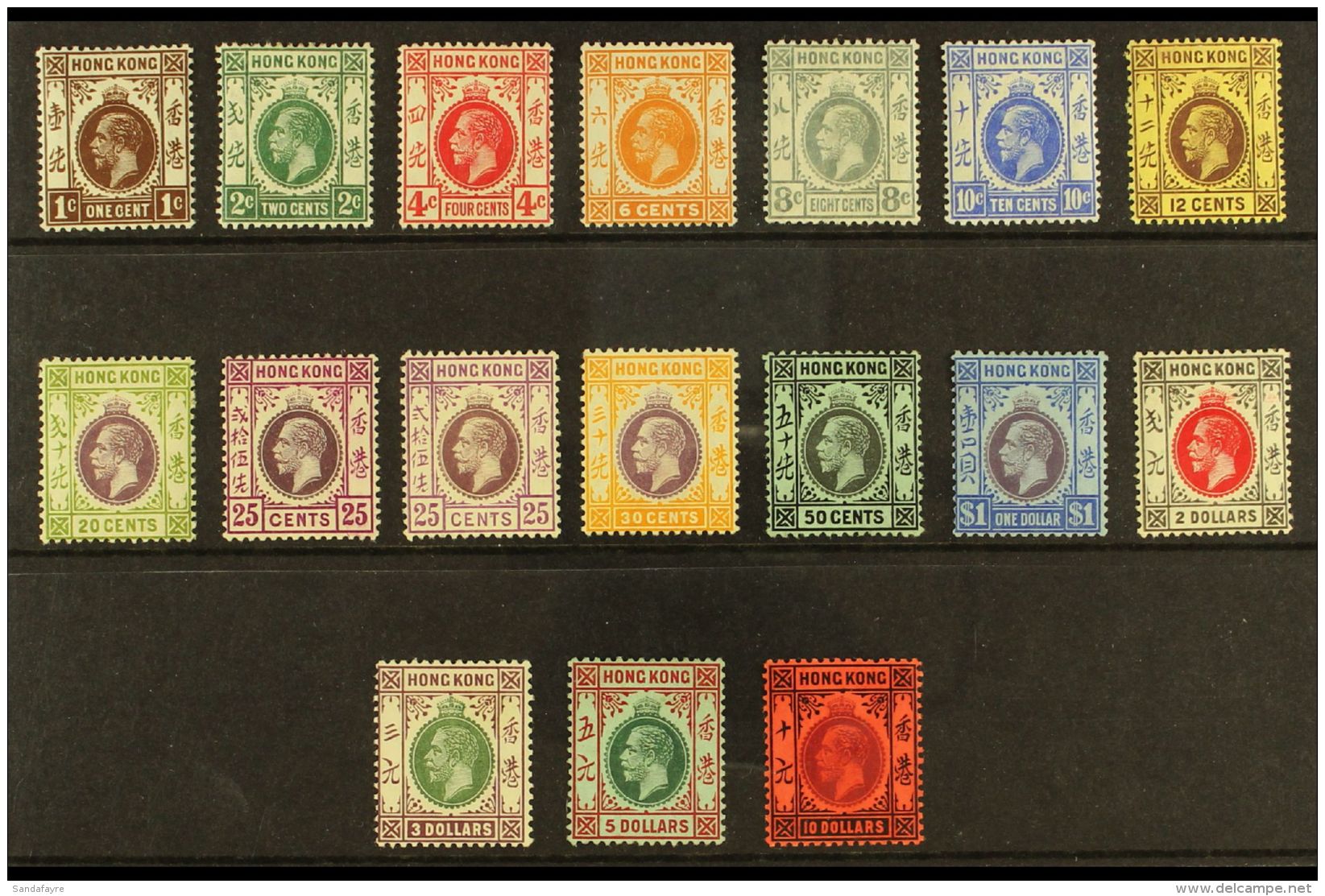 1912 - 21 Geo V Set Complete, Wmk MCA,  SG 100/16, Very Fine And Fresh Mint, Lovely Fresh Colours.  (17 Stamps)... - Sonstige & Ohne Zuordnung