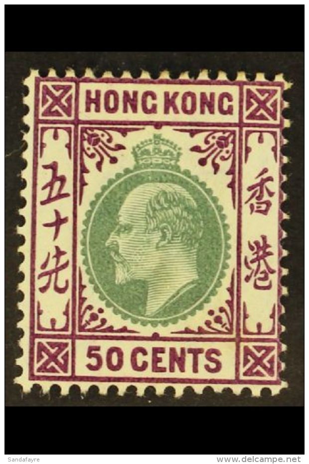 1904 50c Green And Magenta On Ordinary Paper, SG 85, Very Fine And Fresh Mint. For More Images, Please Visit... - Autres & Non Classés