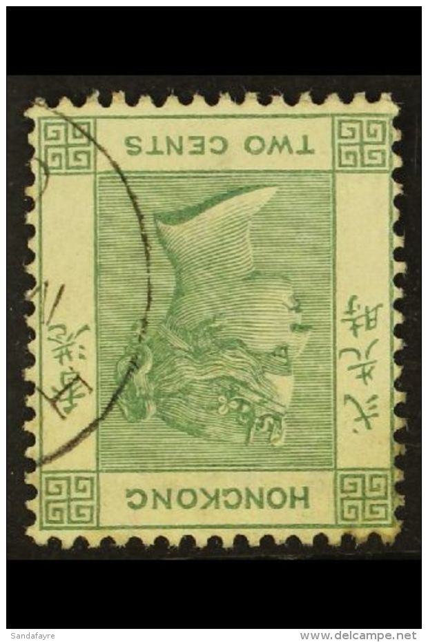 1900-01 2c Dull Green INVERTED WATERMARK Variety, SG 56w, Fine Cds Used, Fresh. For More Images, Please Visit... - Sonstige & Ohne Zuordnung