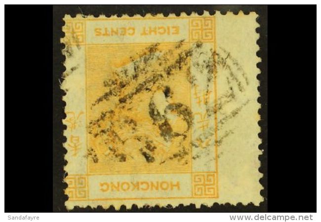 1863-71 8c Pale Dull Orange INVERTED WATERMARK Variety, SG 11w, Used Wing Margin Example. For More Images, Please... - Sonstige & Ohne Zuordnung