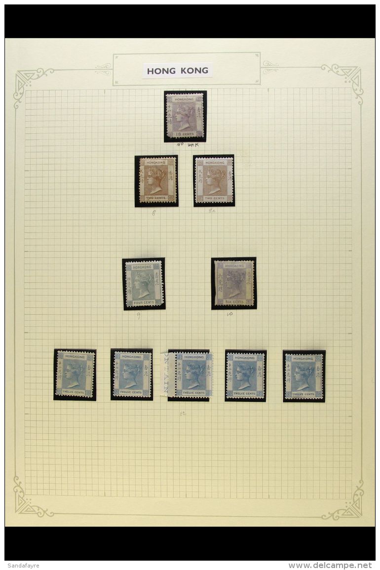 1862-1900 MINT COLLECTION In Hingeless Mounts On Leaves, Inc 1862-63 18c Unused (rounded Corner), 1863-71 2c (x2)... - Other & Unclassified