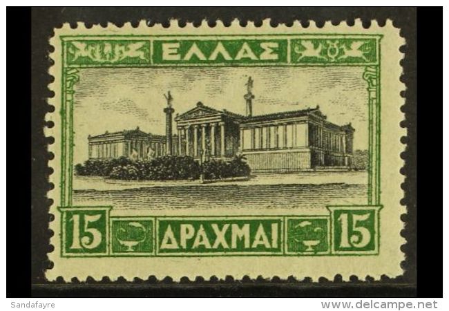 1927 15dr Green &amp; Black, Mi 316 I, SG 422, Nhm For More Images, Please Visit... - Altri & Non Classificati