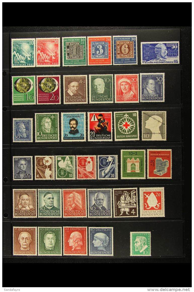 1949-1969 COMPREHENSIVE VERY FINE MINT COLLECTION On A Stock Page &amp; Hingeless Pages, ALL DIFFERENT, Inc 1949... - Autres & Non Classés