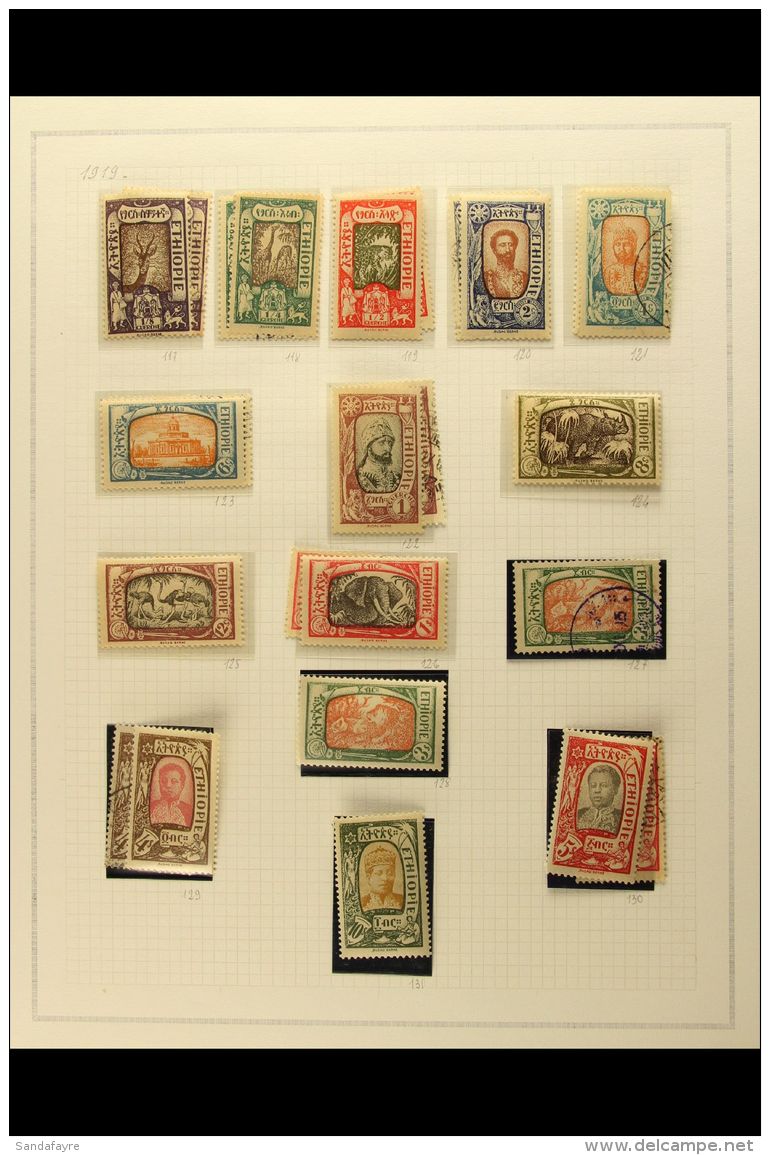 1894-1936 INTERESTING COLLECTION An Attractive And Most Useful, Mint &amp; Used Collection Presented On Album... - Ethiopie