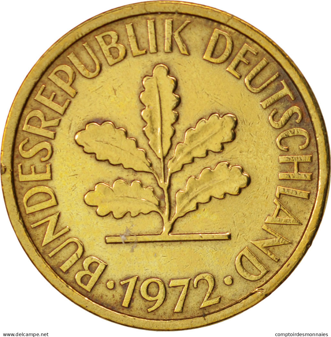 Monnaie, République Fédérale Allemande, 5 Pfennig, 1972, Munich, TTB, Brass - 5 Pfennig