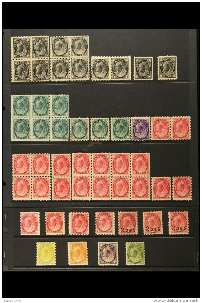 1897-99 MINT SELECTION On A Stockpage Includes QV Values To 20c With &frac12;c, 1c &amp; 2c Multiples. Some With... - Autres & Non Classés