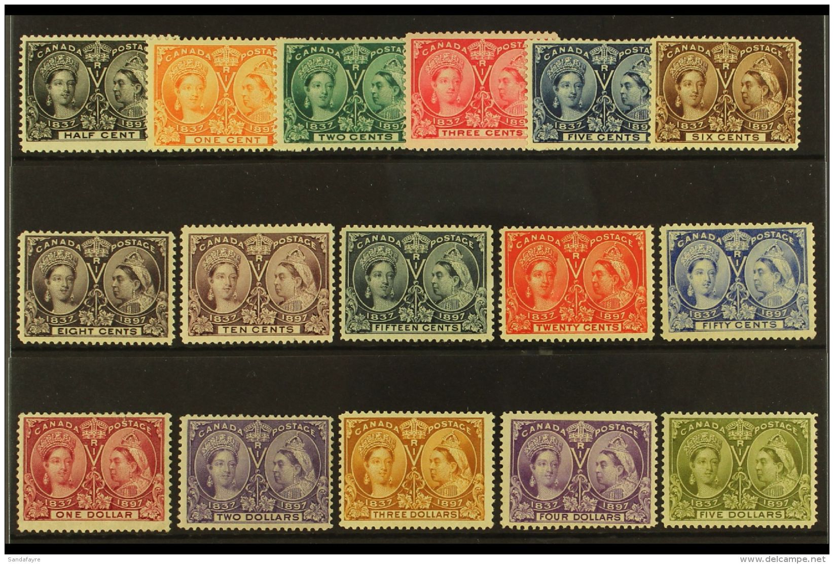 1897 Jubilee Issue Set Complete, SG 121/40, Mint, Very Fresh With Great Eye-appeal. A Lovely Example Of This... - Other & Unclassified