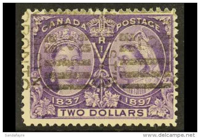 1897 $2 Deep Violet Jubilee, SG 137, Used With Light Roller Cancel, Shortish Perf At Left. For More Images, Please... - Altri & Non Classificati