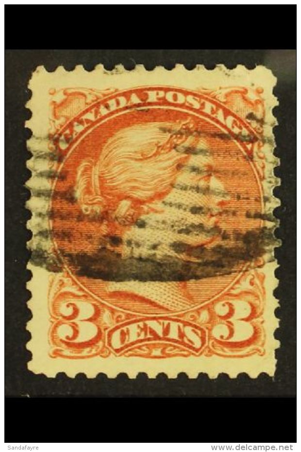 1870 3c Indian Red Perf 12&frac12;, SG 79a, Fine Used, Slightly Short Perf At Right. Nice Example Of This... - Altri & Non Classificati