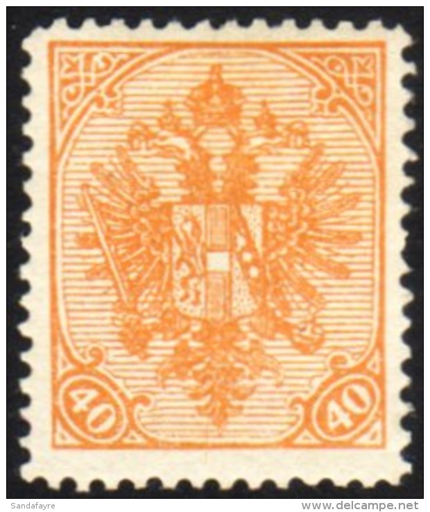 1900 40h Orange Perf 12&frac12;, Michel 19A, Fine And Fresh Mint. For More Images, Please Visit... - Bosnia Erzegovina