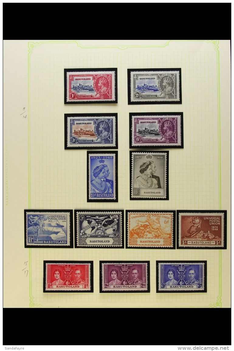 1935-1949 COMPLETE VERY FINE MINT COLLECTION In Hingeless Mounts On Leaves, ALL DIFFERENT, Inc 1938 Crocodile Set,... - Sonstige & Ohne Zuordnung