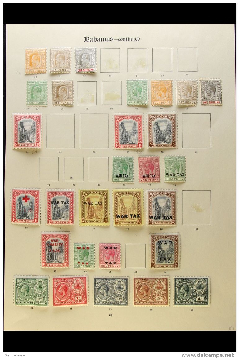 1901-1966 FINE MINT COLLECTION On Leaves, ALL DIFFERENT, Inc 1901-03 1d, 1902-10 To 1s Inc 4d, 1906-11 To 6d,... - Sonstige & Ohne Zuordnung
