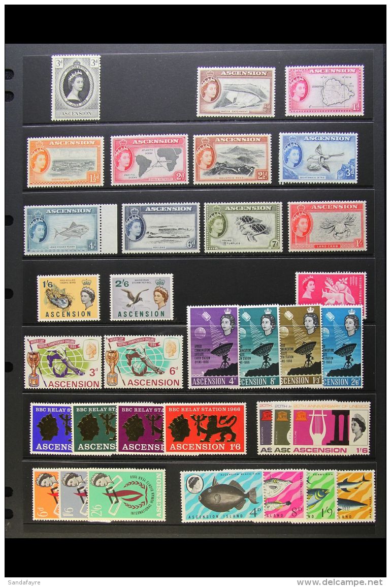 1953-84 ALL DIFFERENT COLLECTION. A Chiefly Never Hinged Mint Collection, Mostly Complete Sets Inc Naval Crest... - Ascension (Ile De L')