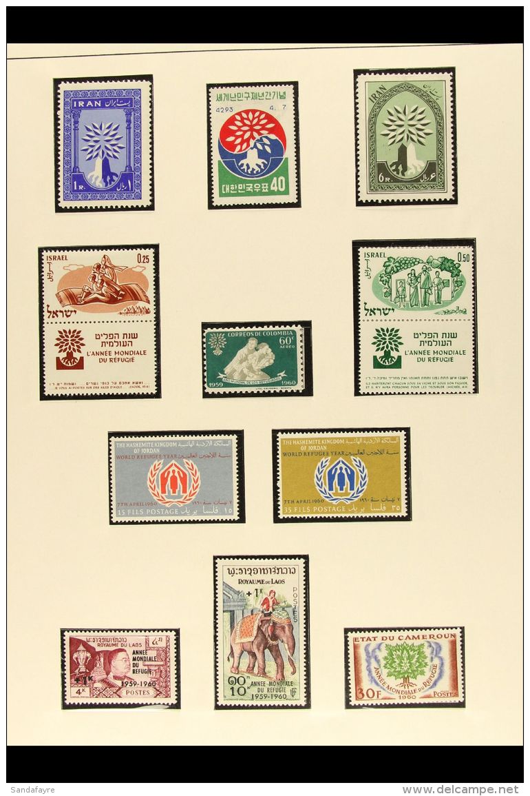 1959-60 WORLD REFUGEE YEAR A Lovely All Different Never Hinged Mint Thematic Collection Of Complete Omnibus Sets... - Non Classés