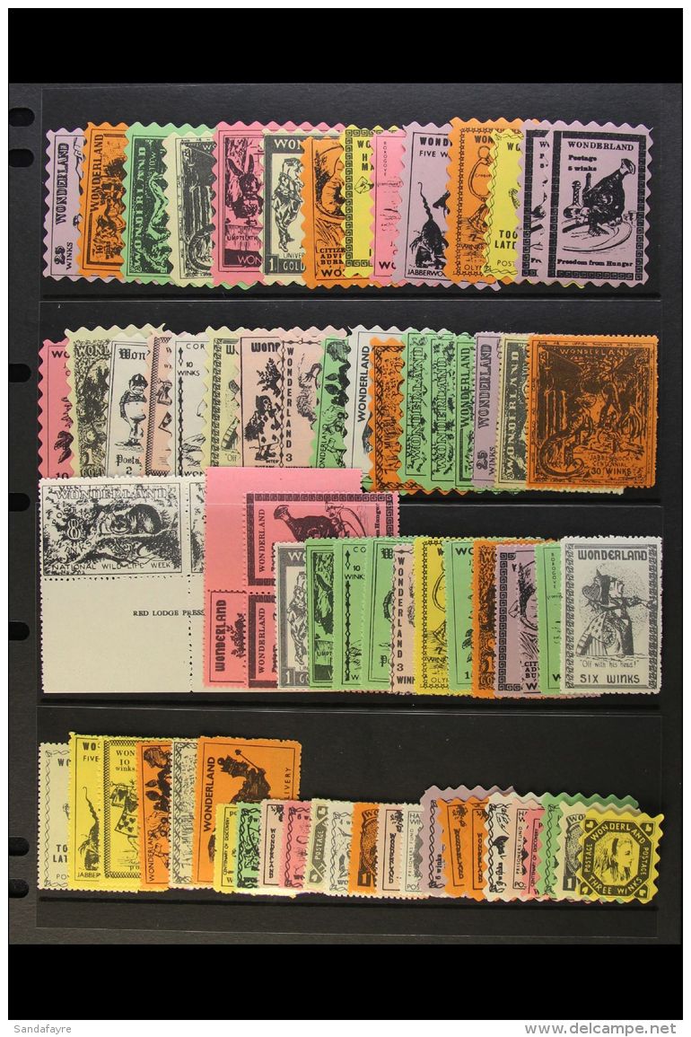 CINDERELLAS - "WONDERLAND" STAMPS Virtually All Different Never Hinged Mint Collection. (approx 70 Stamps) For... - Autres & Non Classés