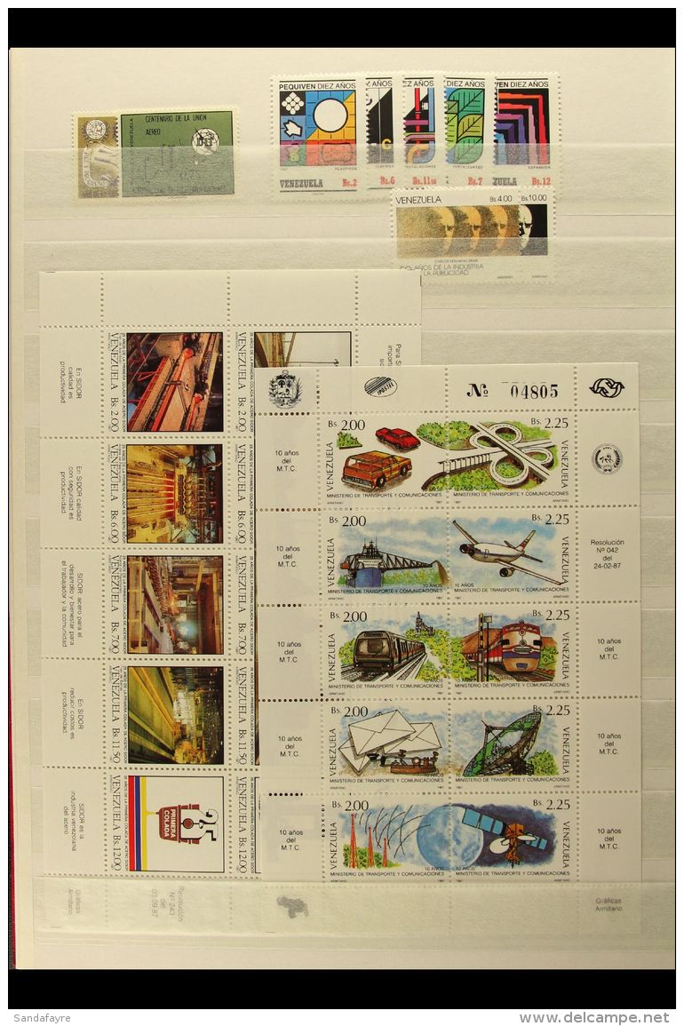 SURINAME, URUGUAY, VENEZUELA NEVER HINGED MINT SETS, A Collection In A Stock Book Of Sets Spanning The 1940's To... - Sonstige & Ohne Zuordnung