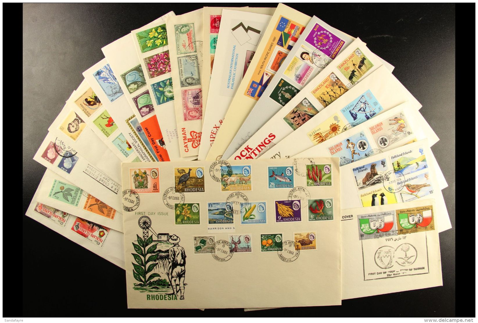 BRITISH COMMONWEALTH 1950's-1980's All Different Collection Of Illustrated Unaddressed FIRST DAY COVERS, Inc India... - Sonstige & Ohne Zuordnung