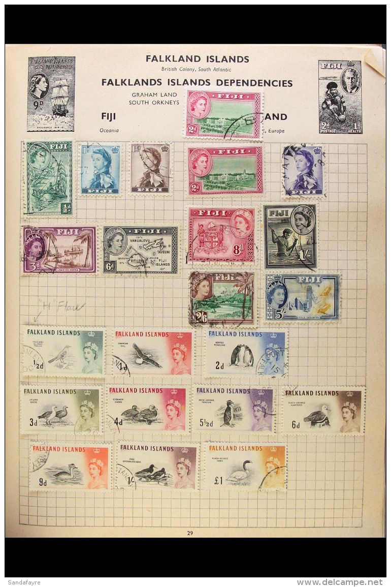 BRITISH COMMONWEALTH COLLECTION Queen Victoria To 1970's All Different Used Collection In An SG Springback Album... - Sonstige & Ohne Zuordnung