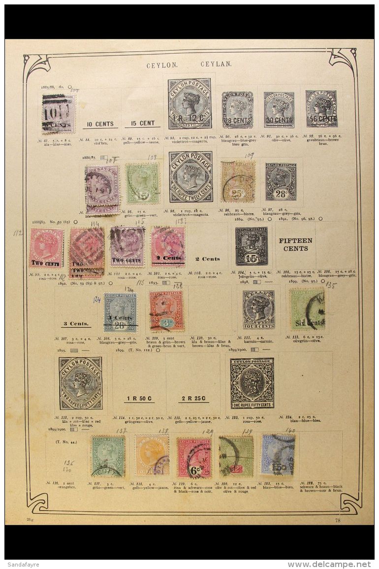 ANCIENT COMMONWEALTH COLLECTION 1850s-1950s. A Mostly Used Range From A Wealth Of Countries Presented On A Pile Of... - Other & Unclassified