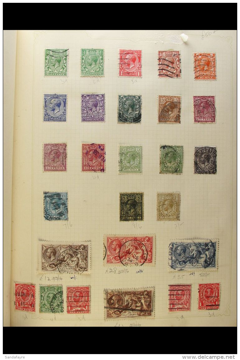 GREAT BRITAIN AND COMMONWEALTH ORIGINAL COLLECTION 1841 To About 1970 Mostly Used Collection In An Old Simplex... - Other & Unclassified