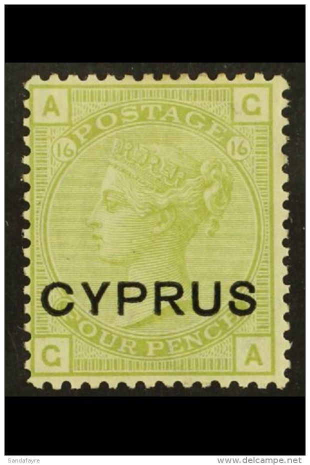 1880 4d Sage-green (plate 16), SG 4, Fine Mint. For More Images, Please Visit... - Altri & Non Classificati