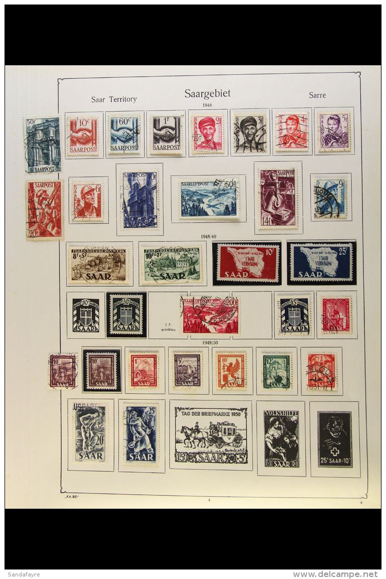 1947-1959 COLLECTION On Leaves, Mint (chiefly Never Hinged ) And Used Stamps, Inc 1949 Youth Set NHM, 1949-51 Set... - Other & Unclassified