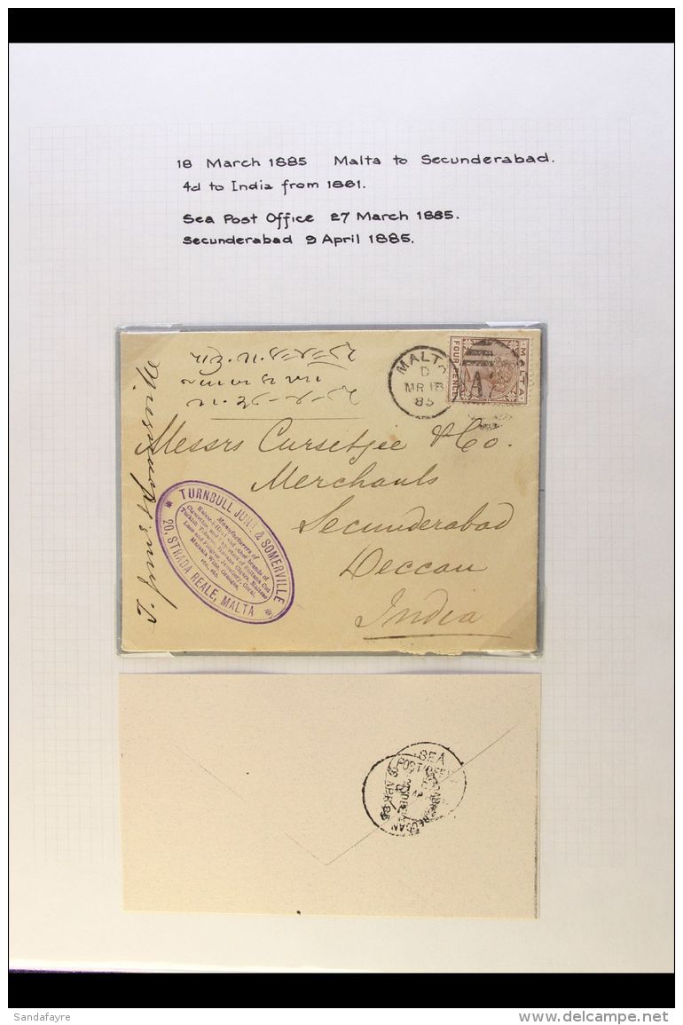 POSTAL STATIONERY AND COVERS COLLECTION 1885-1910 Mostly Fine Collection Written Up On Pages With Eight 1885-1902... - Malte (...-1964)
