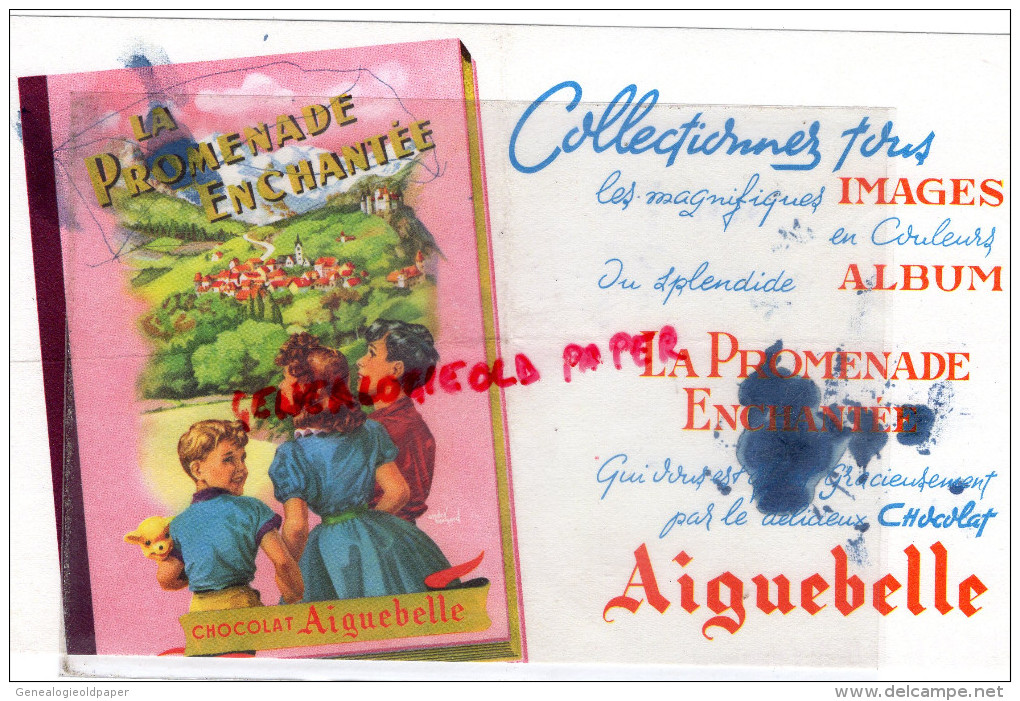 BUVARD CHOCOLAT AIGUEBELLE - LA PROMENADE ENCHANTEE- - Kakao & Schokolade