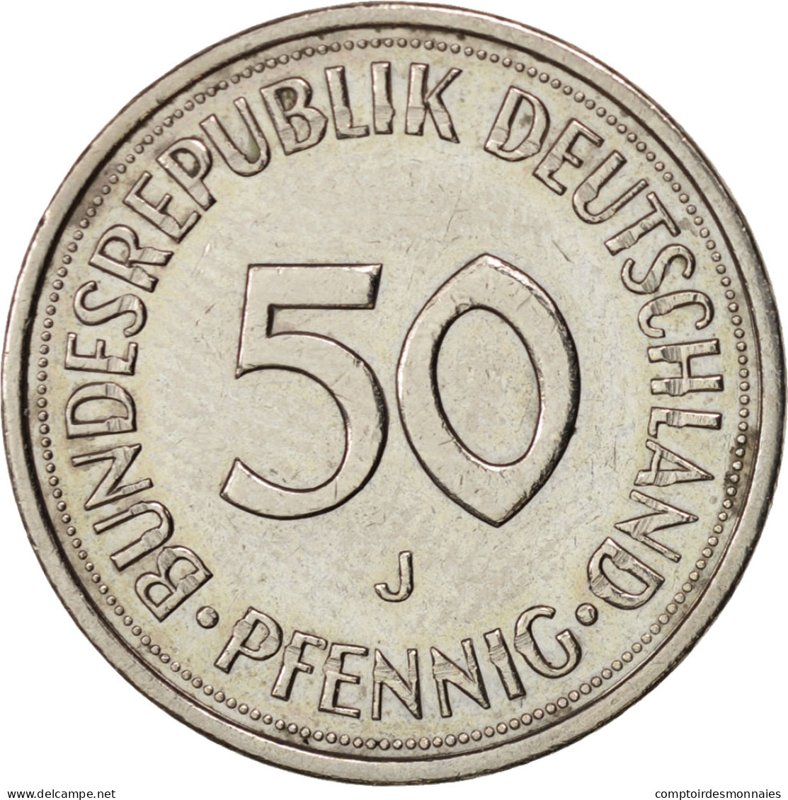 Monnaie, République Fédérale Allemande, 50 Pfennig, 1982, Hamburg, TTB - 50 Pfennig