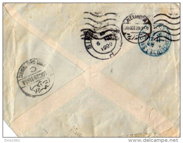 TB 1082 - LSC - Lettre De Grèce Pour SAIGON Cochinchine Via ALEXANDRIA , PORT SAID , SINGAPORE - Storia Postale