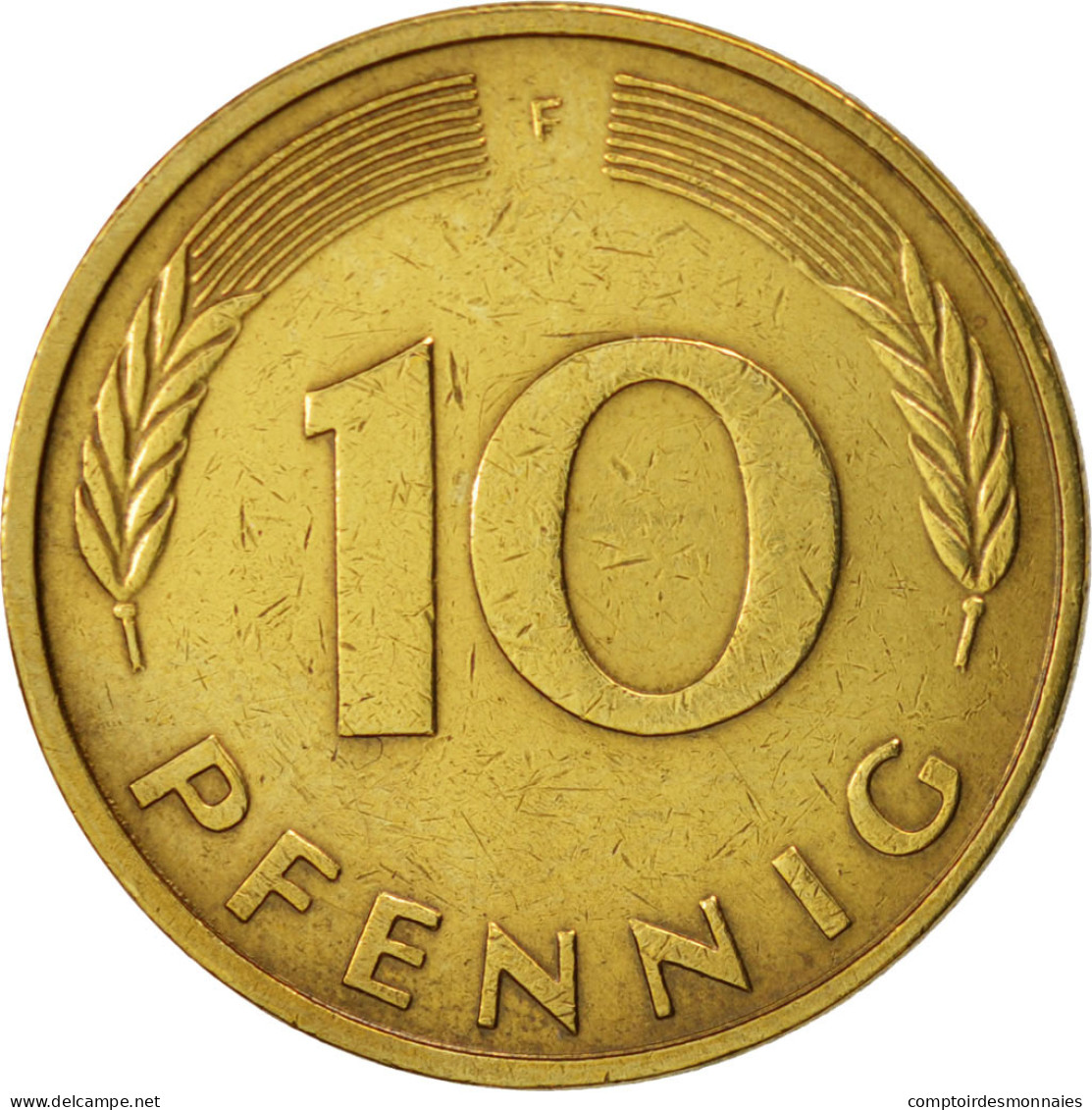 Monnaie, République Fédérale Allemande, 10 Pfennig, 1981, Stuttgart, TTB - 10 Pfennig